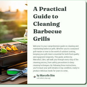 A Practical Guide to Cleaning Barbecue Grills